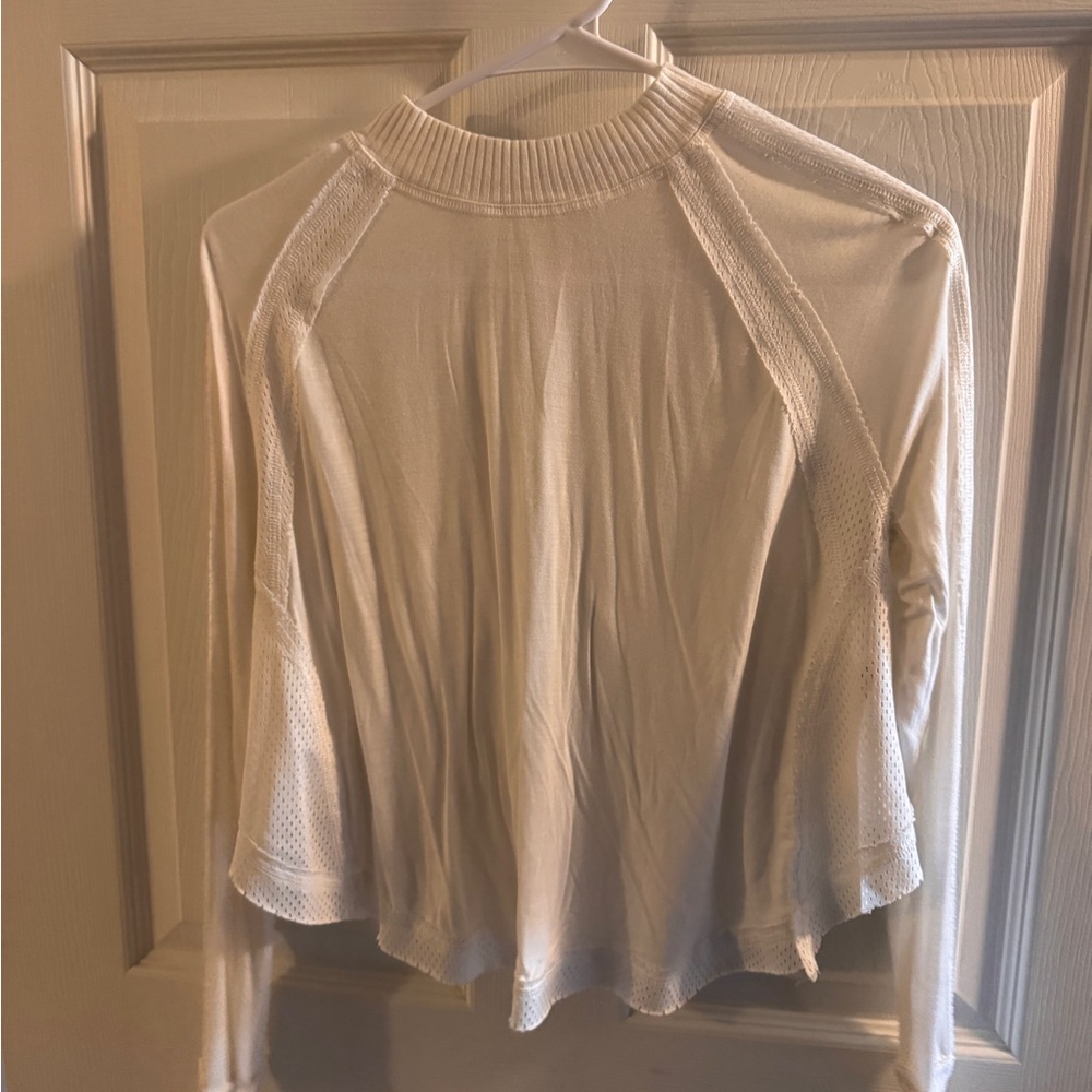 FP Movement by Free People Cream Long Sleeve Top